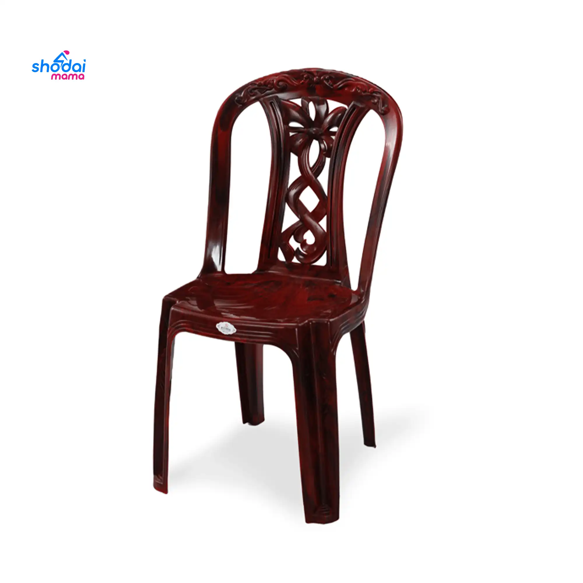 Smart Slim Chair (Ribon Flower) - Rose Wood
